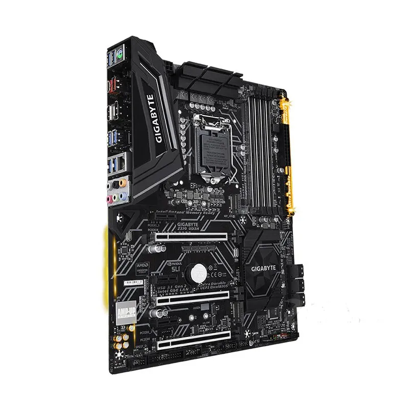 GIGABYTE GA Z370 UD3H настольная материнская плата LGA1151 DDR4 M.2 SATA III 64G ATX|Материнские платы| |