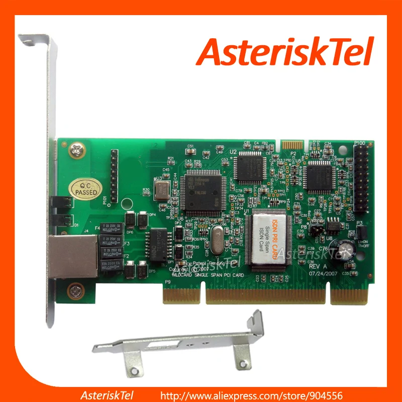 TE122P 1 порт T1 карта E1 цифровая ISDN PRI PCI Asterisk te110p для бизнеса voip телефонная система