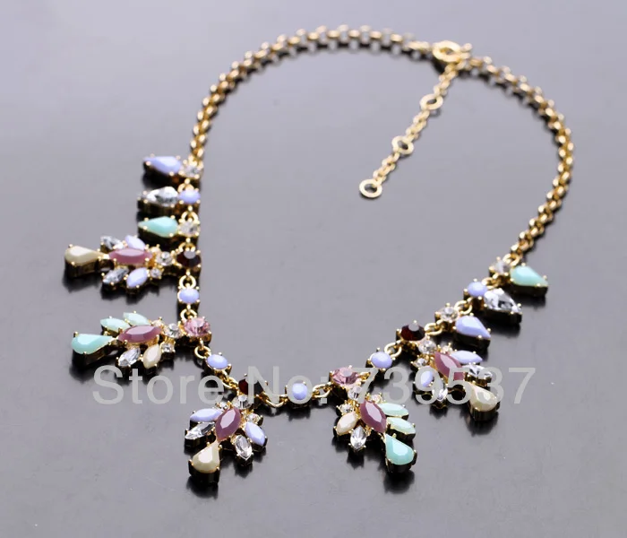 Евро американский стиль полированный Золотой Цвет Смола духи ювелирные изделия ожерелье|necklace necklace|perfume