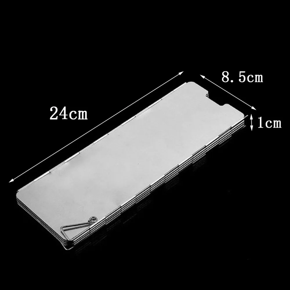 Складная 10 Портативная Газовая Печка газовая плита для барбекю ветрозащитный