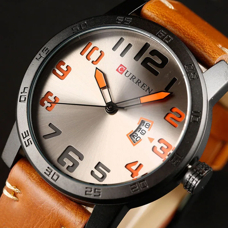 Curren 2017 мужские часы Роскошные военные наручные модные повседневные quartzwatch