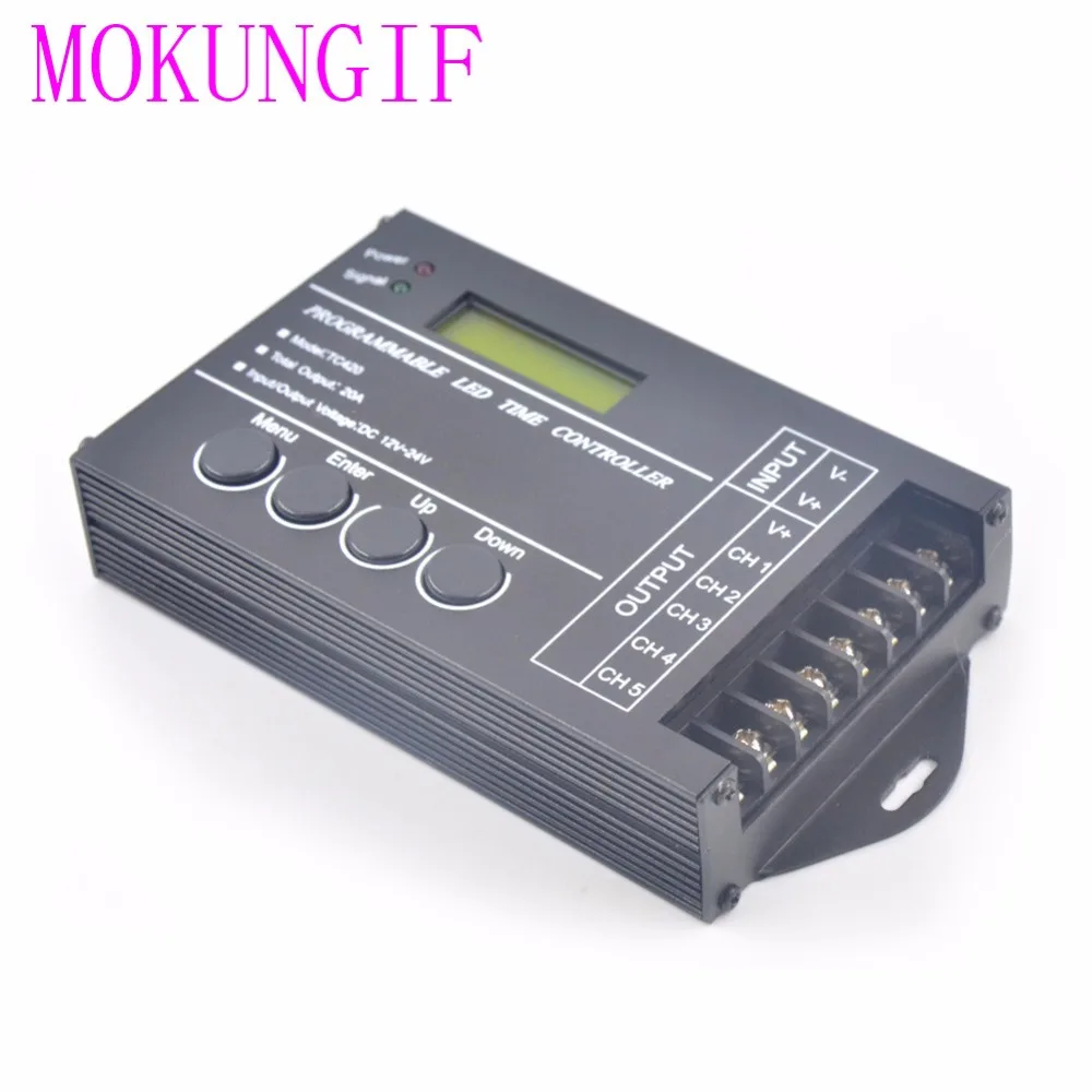 Светодиодный индикатор времени диммер RGB контроллер TC420 TC421 Wi-Fi DC12V-24V 5 общего канала Выход 20A общий анод программируемый TC423 220V