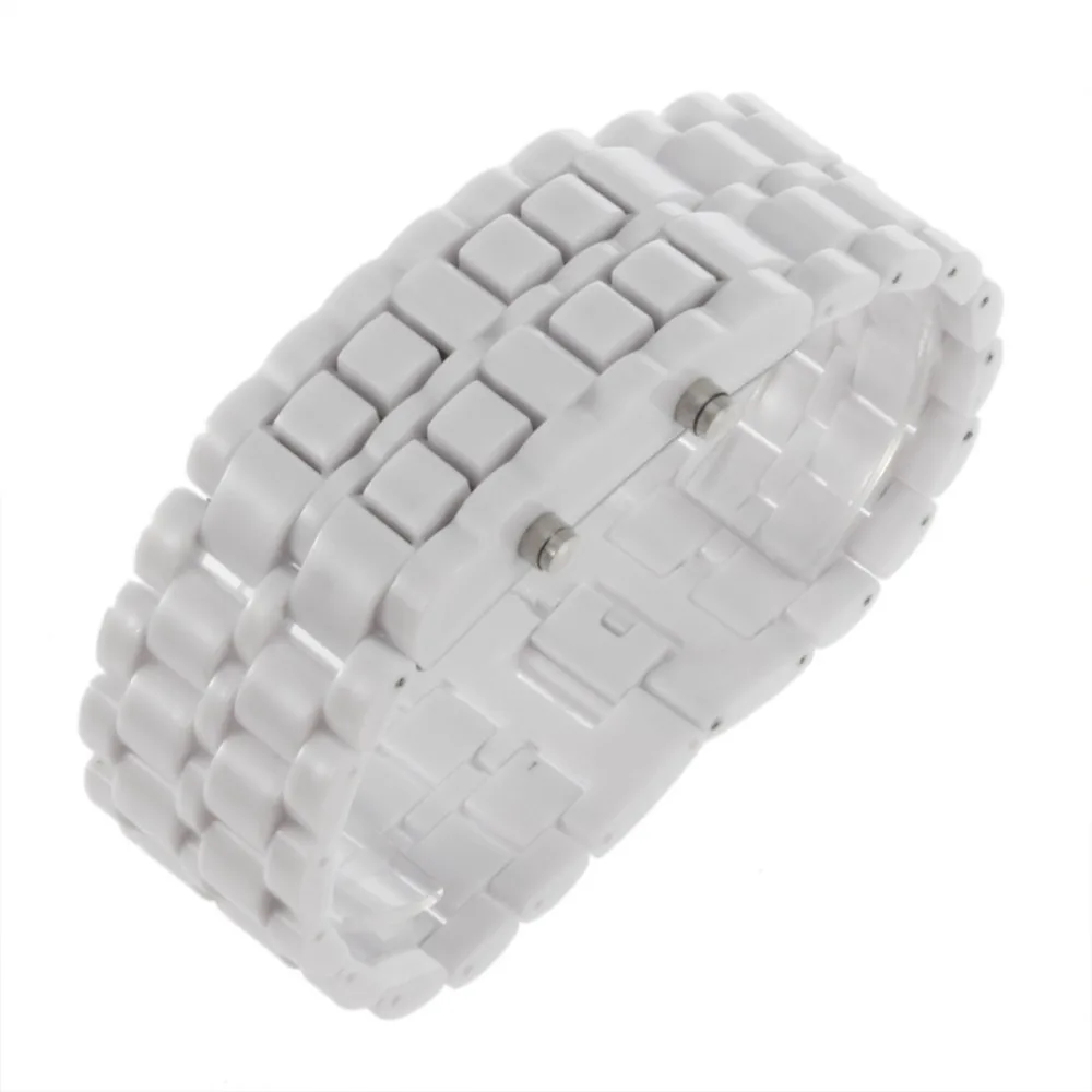 Fashion Men Women Lava Iron Samurai Plastic LED Bracelet Watch Wristwatch Sports Style relogio | Couple Watches