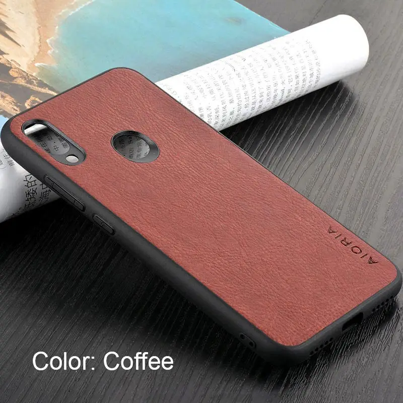 Coffee Для Xiaomi Redmi note 7 чехол высокого качества из искусственной кожи жесткий чехол из поликарбоната чехол s для Xiaomi Redmi note 5 6 7 pro coque funda - Цвет: Coffee