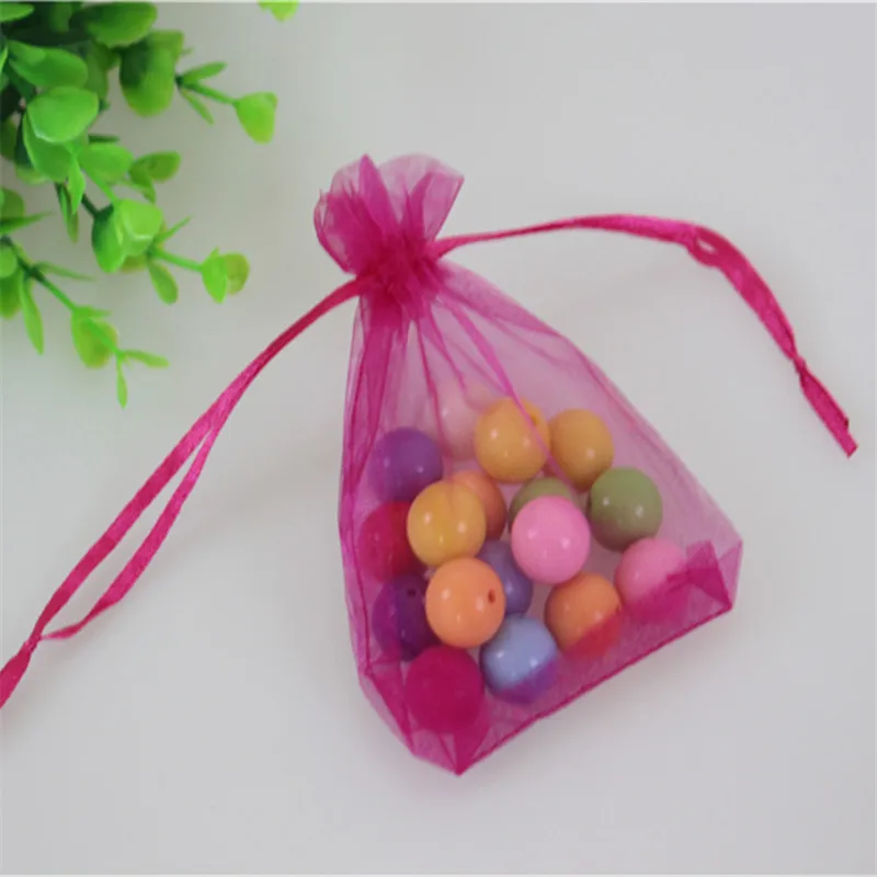 Оптовая продажа 100 шт./лот 20*30 см розово-красные ювелирные сумки Bolsas de Yute пользу
