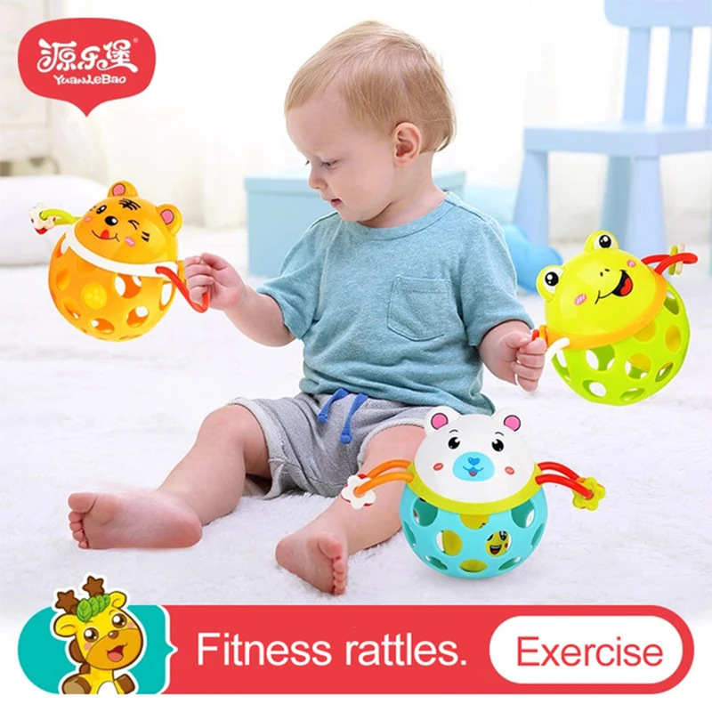 Baby's Rattles Learning To Speak Animals Hand Bell Baby Early Educational Toys Jingle Juguetes Educativos | Игрушки и хобби