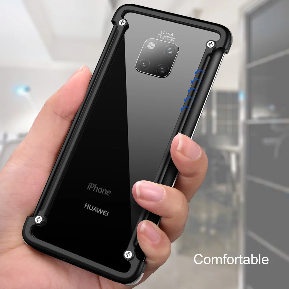 Металлический Чехол бампер для Huawei Mate 20 pro RS 20X360 градусов|Бамперы| |