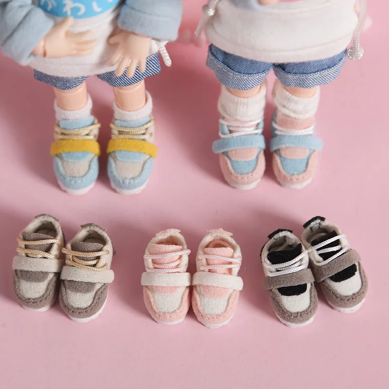 1 пара милые куклы OB11 спортивная обувь кроссовки для ob11, obitsu11 1/12 bjd аксессуары для кукол кроссовки для кукол