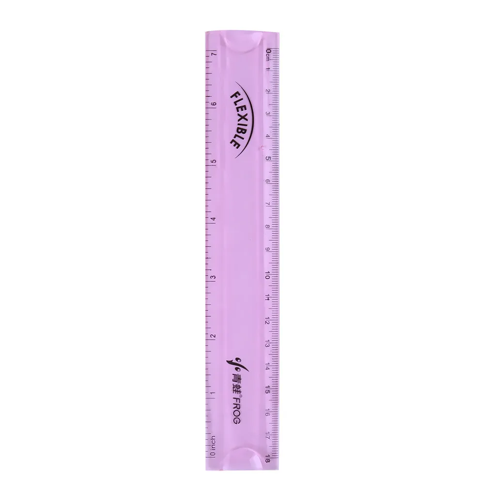 Pink 1 шт. измерительный инструмент Гибкая линейка офисные школьные канцелярские принадлежности шаблон для рисования - Цвет: Pink