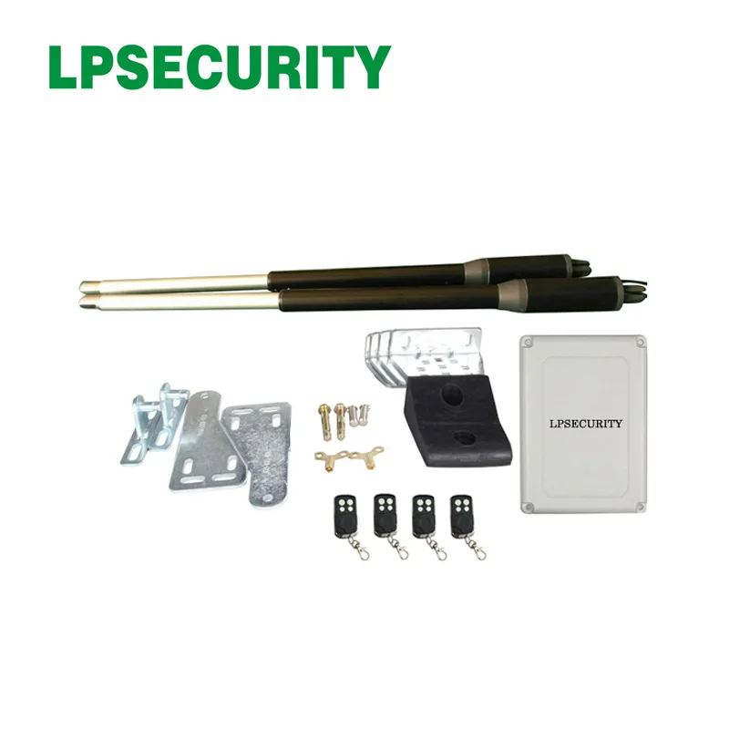 

24VDC automatic door swing gate opener motors 150kg per leaf support backup battery(photocell lamp gsm button gsm optional)