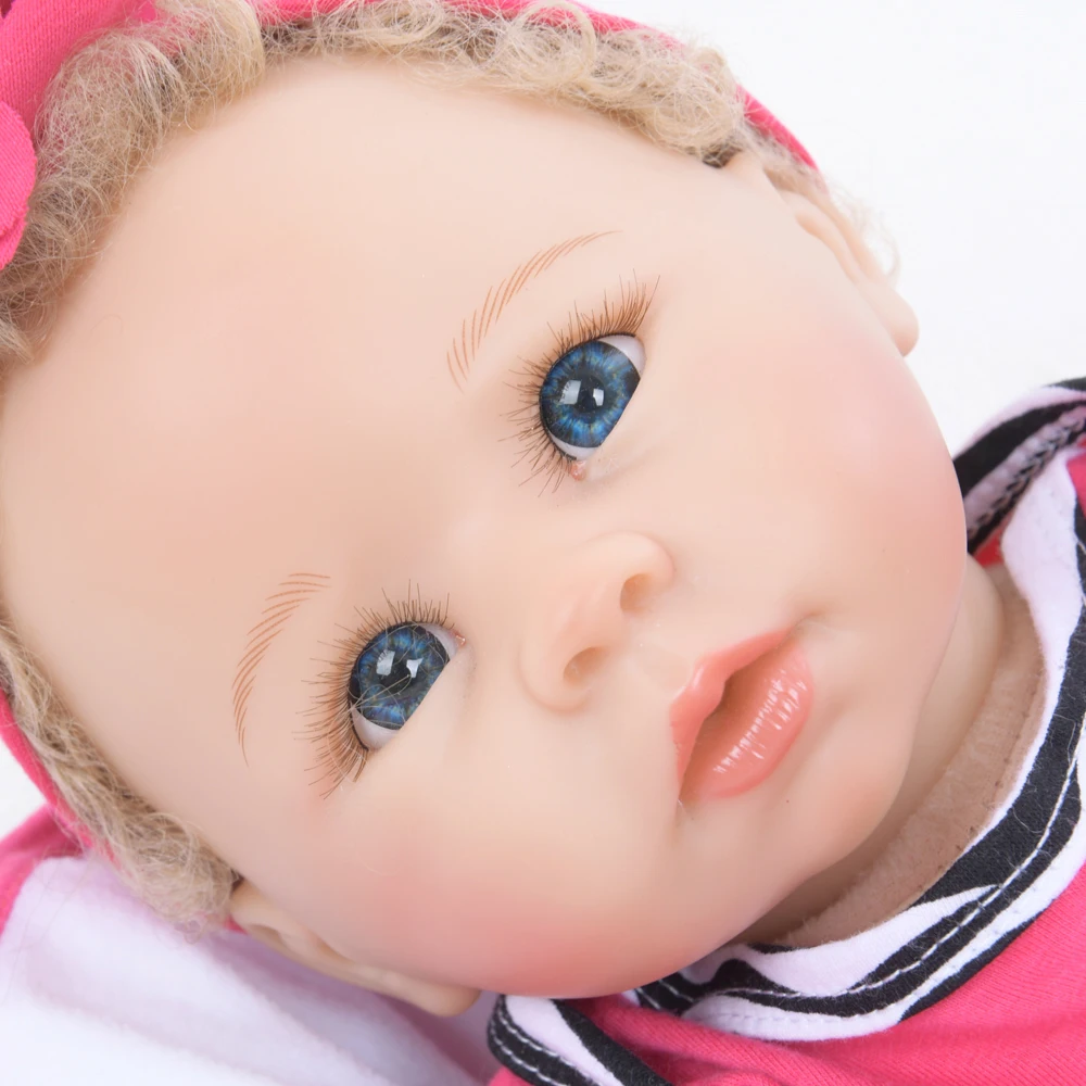 

22" Handmade Soft Cloth Body Reborn Baby Dolls Alive Bebe Reborn Babies Children's Gift Toys