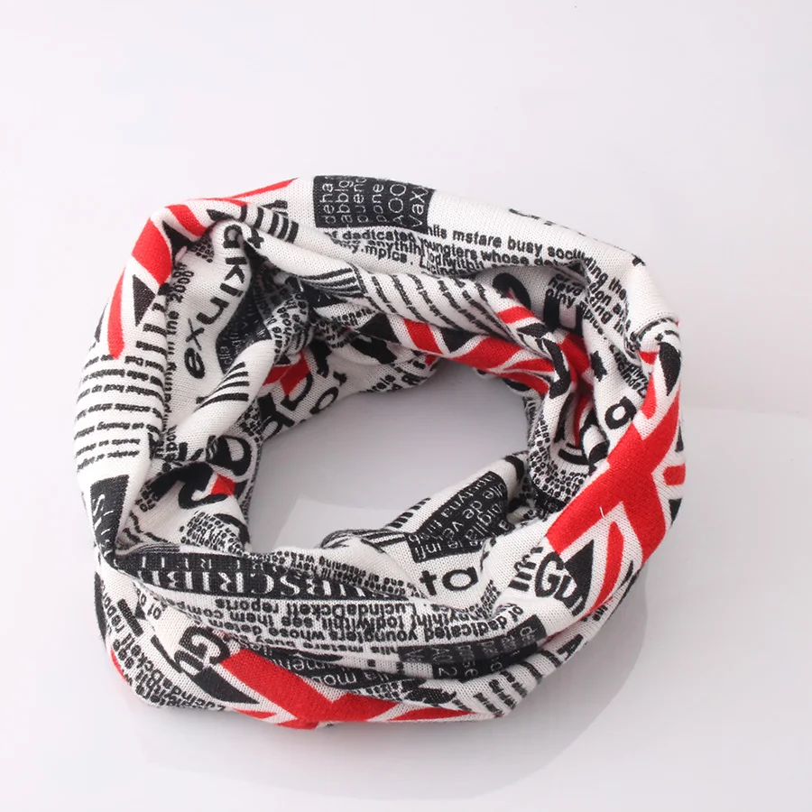 Женская шапка тюрбан с рисунком британского флага высоким воротником в