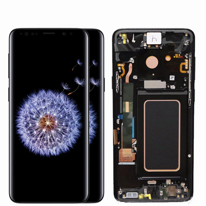 Дисплей 2960*1440 с ЖК-дисплеем рамкой для SAMSUNG Galaxy S9 + Plus G960 G965 цифровым