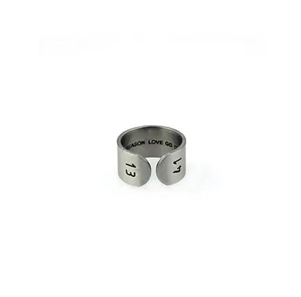 steel size 8 Мода 1314, ювелирные наборы для влюбленных пар, ретро кольцо из нержавеющей стали для мужчин+ мужской Браслет-манжета, открытые браслеты, винтажный комплект ювелирных изделий для мужчин - Окраска металла: steel size 8