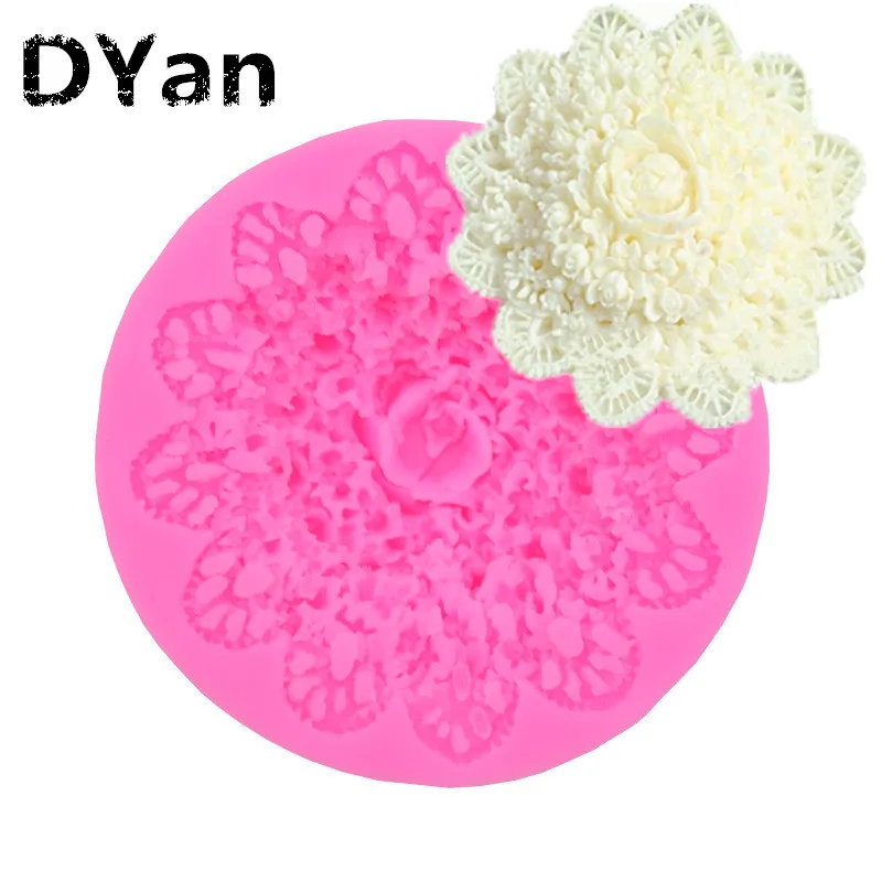 Новая силиконовая форма для торта с цветочным кружевом