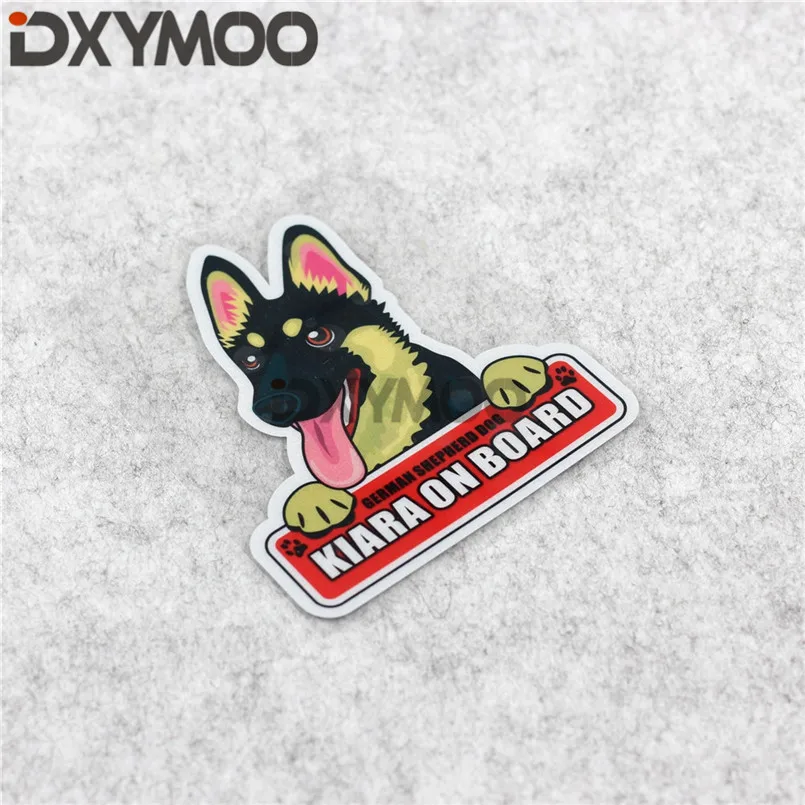 Lovely Pet Car Window Stickers KIARA ON BOARD Warning Dog Guard Inside Styling 12cm*10cm | Автомобили и мотоциклы