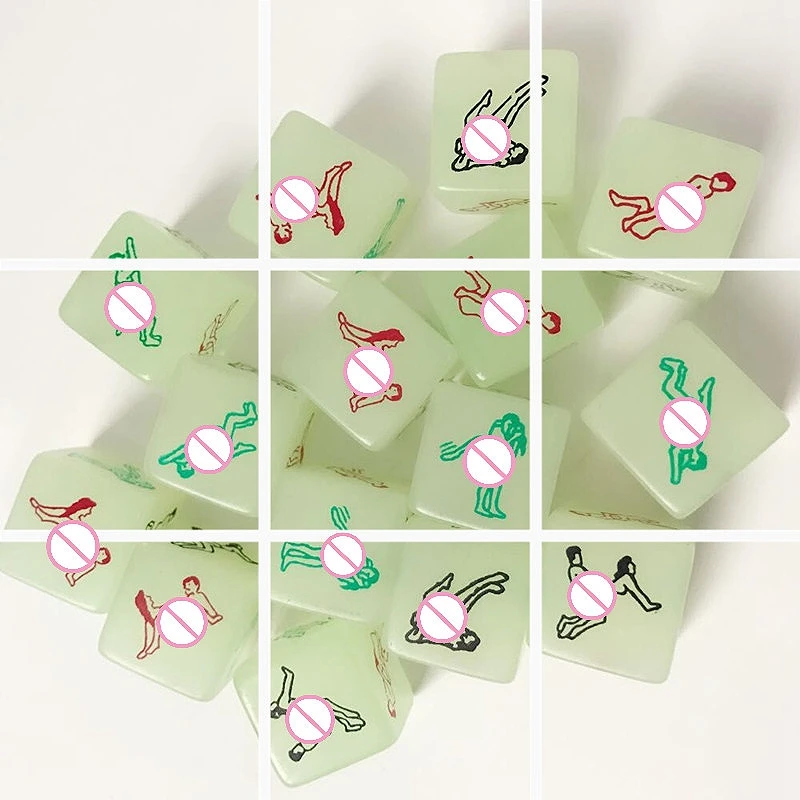 20 мм большие светящиеся секс кости осанка для пары развлечения флирт|Кубики| |