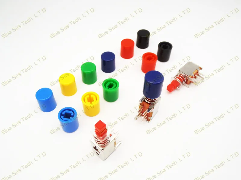 200 шт. тактильные кнопочные выключатели кнопочный выключатель семь цветов