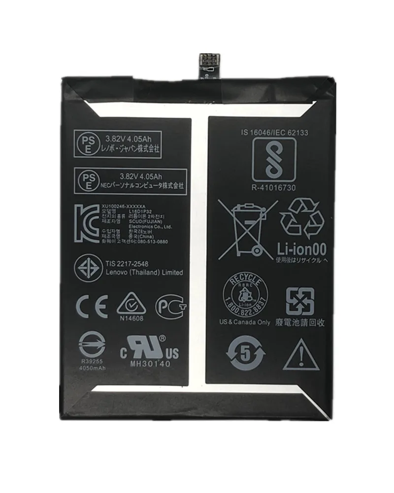 Аккумулятор 3 8 V 4050mAh L16D1P32 для lenovo Phab 2 Plus/PB2 670/PB2 670N/PB2 670M/PB2 670Y|battery for lenovo|battery for3.8v battery