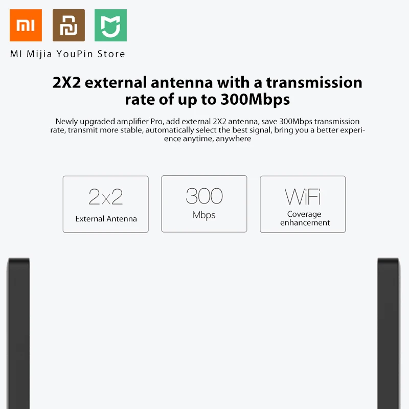 Оригинальный Wi-Fi роутер Xiaomi 300M усилитель Pro сетевой расширитель ретранслятор