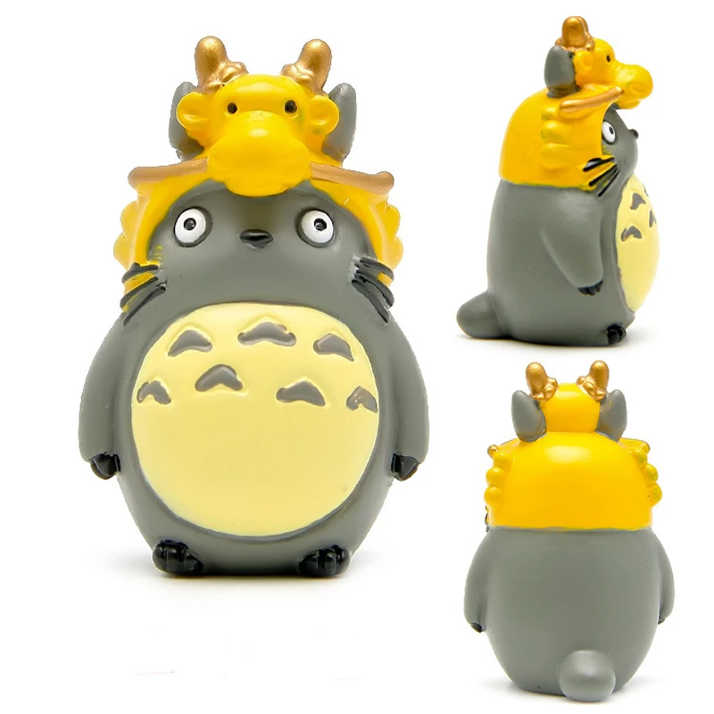 12pcs/lot DIY Zodiac Totoro Action Figure Toy Hayao Miyazaki Anime My Neighbor PVC Figures Model Toys Gifts for Kids | Игрушки и хобби