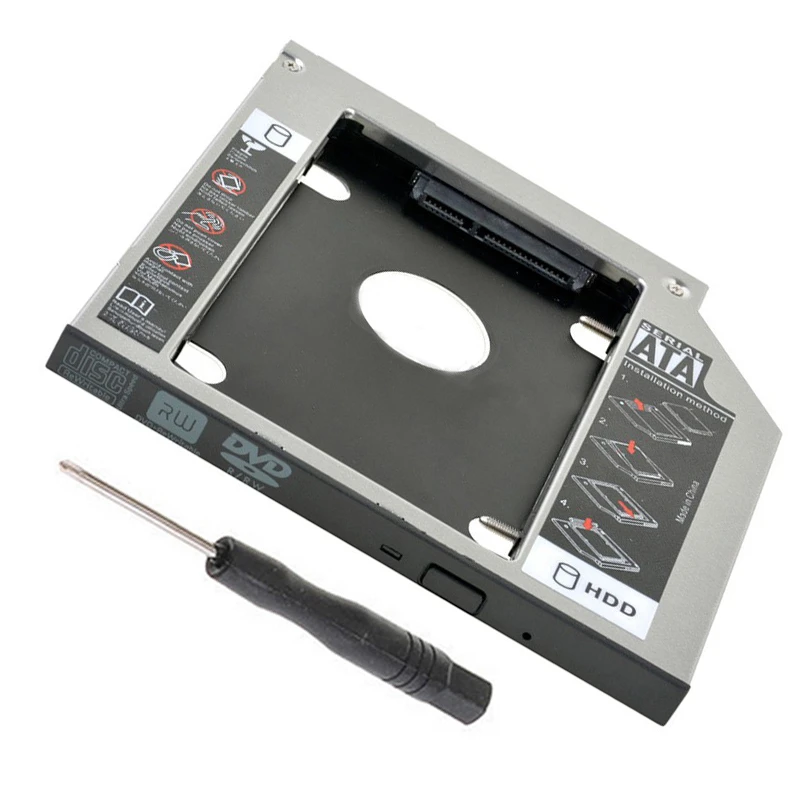 Новый 12 7 мм SATA 2nd SSD HDD Caddy для HP EliteBook 6930p 8440p 8530p 8540p 8730W 8560p 8760p жесткий диск