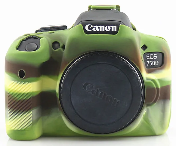 Силиконовые Камера чехол для цифровой однообъективной зеркальной камеры Canon EOS R 1300D T6 M50 5D II III IV 5D3 5D4 4000D T100 800D T7i 6D II 6D2 80D 200D 250D SL2 SL3 750D