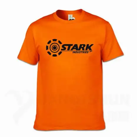 Безупречные отрасли футболки Tony Stark iron man летние брендовые хлопковые футболки 16 цветов повседневные футболки с короткими рукавами для фитнеса