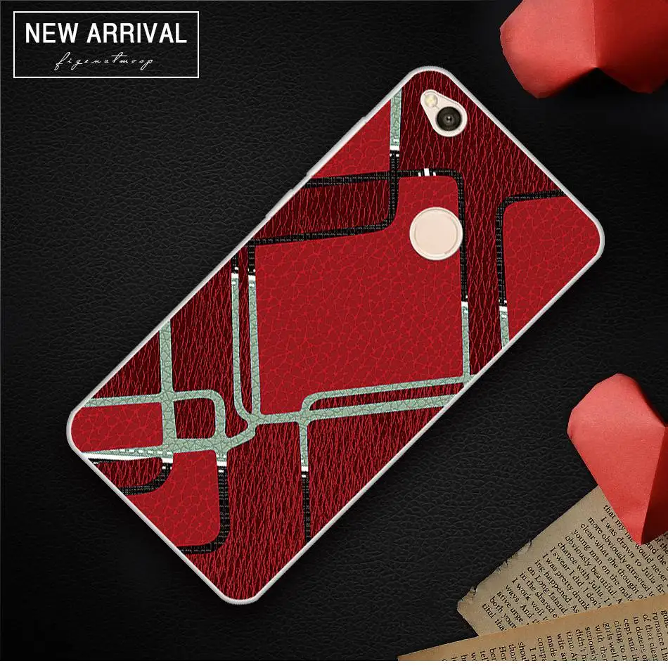 UTOPER For Xiaomi Redmi 4x Case Leather texture Pattern Fundas Silicona Capa Cover Floral Coque |