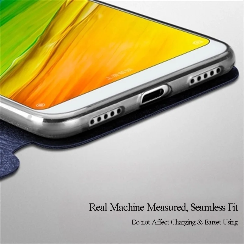 Чехол MOFI для Xiaomi Redmi 5 кожаный чехол книжка Red Rice Plus Hongmi с функцией подставки 4X