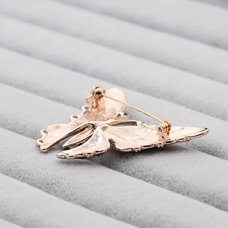 Ualgl модные насекомых кристалл брошь эмаль Воротник Шпильки элегантные изделия