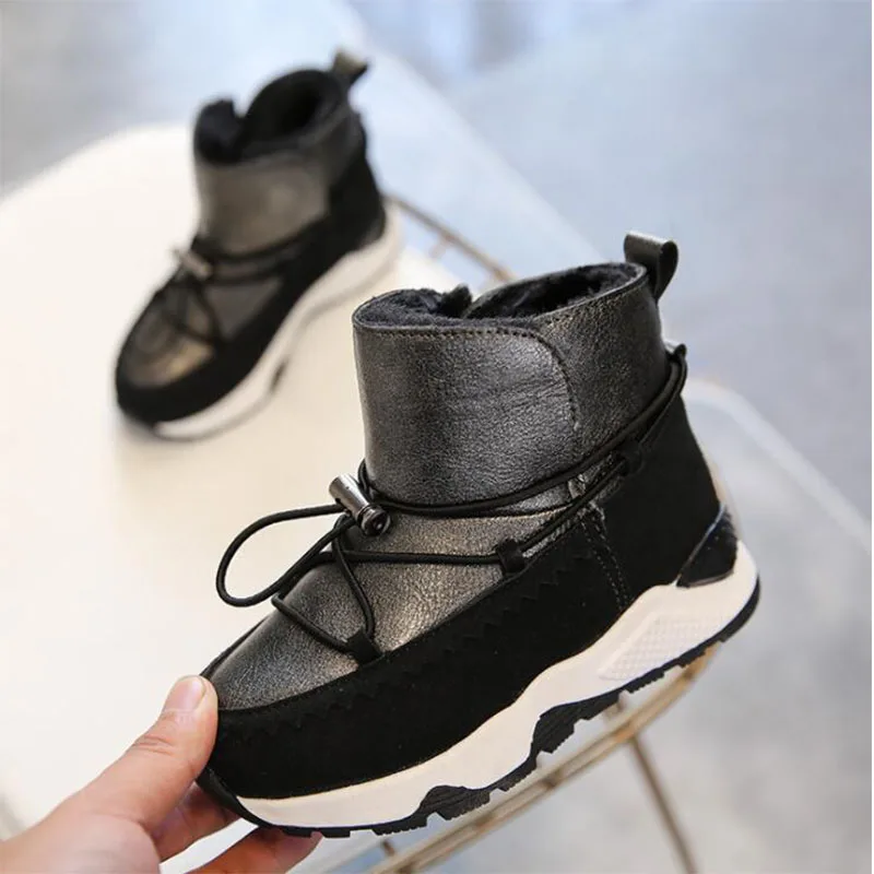 Children sneakers boys children's shoes winter new lace girls warm suede boots | Детская одежда и обувь