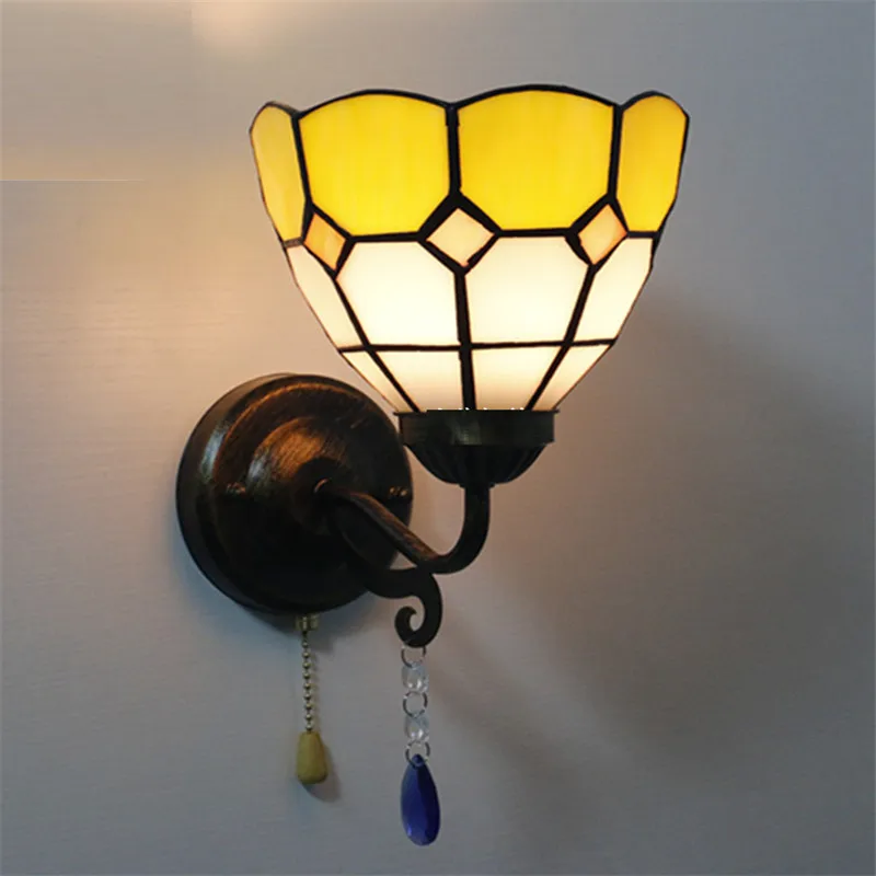 Лампа Тиффани стены барокко бра 16 см разных цветов настенный свет для чтения