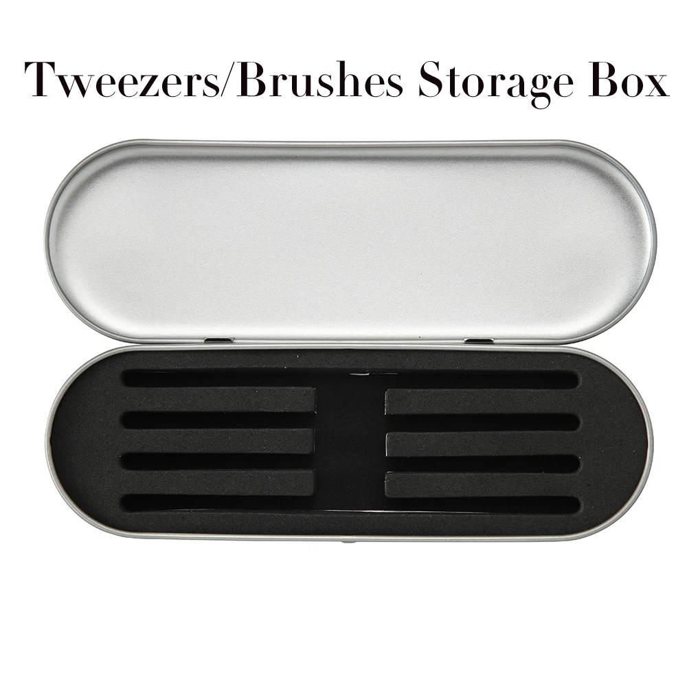 Коробка для хранения пинцетов инструменты наращивания ресниц портативные щипцы