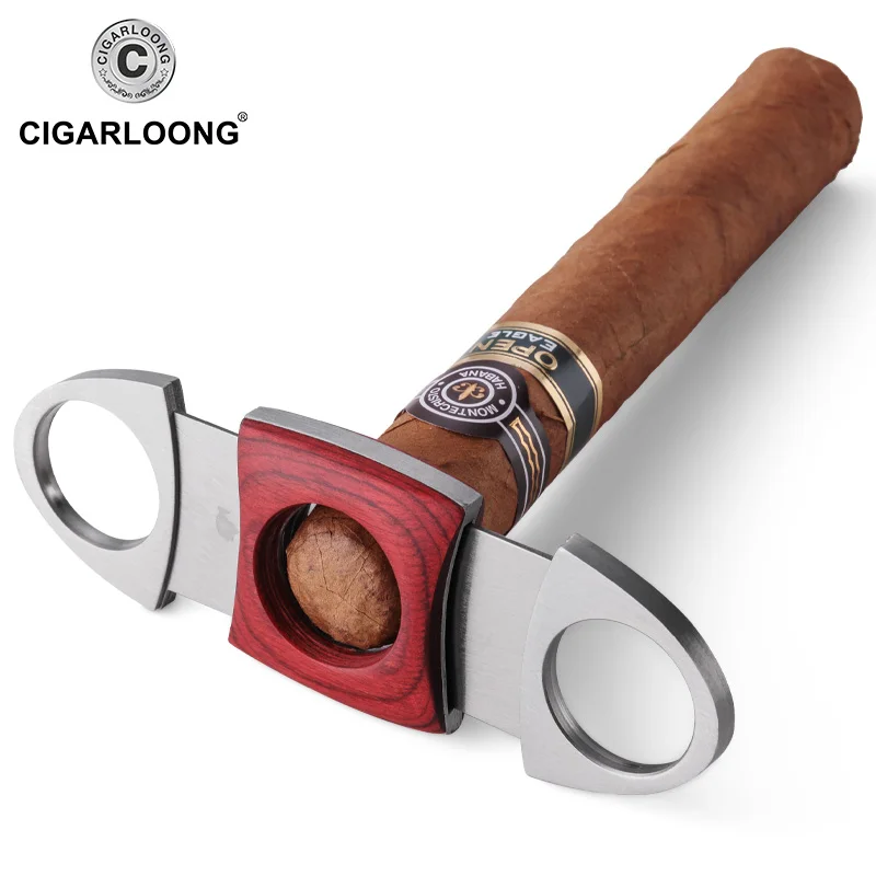 CIGARLOONG Новое поступление COHIBA заводская цена портативная Сигара резак из нержавеющей стали для путешествий, сигара резак CL-012UC
