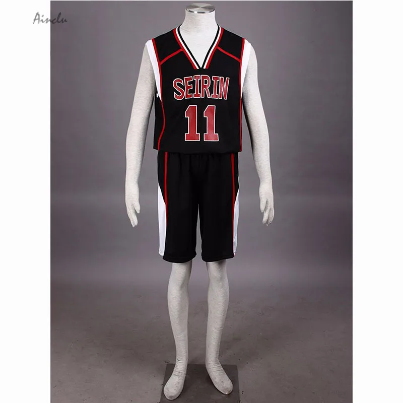 

Ainclu Free Shipping Uniform Kuroko no Basket Kuroko Tetsuya Kuroko No.11 Mens Basketball Jersey Uniform Cosplay Costume