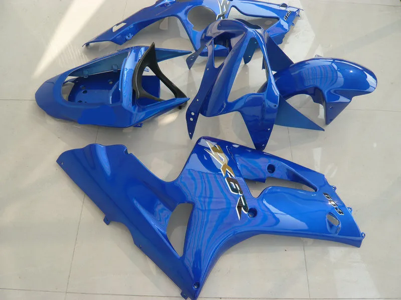 Hi-grade Injection mold Fairing kit for KAWASAKI Ninja ZX6R 636 03 04 ZX 6R 2003 2004 ABS Plastic Blue Fairings set+gifts KE34 | Автомобили