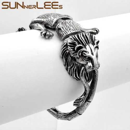 SUNNERLEES модные ювелирные изделия для мужчин и женщин панк лев звеньевая цепь