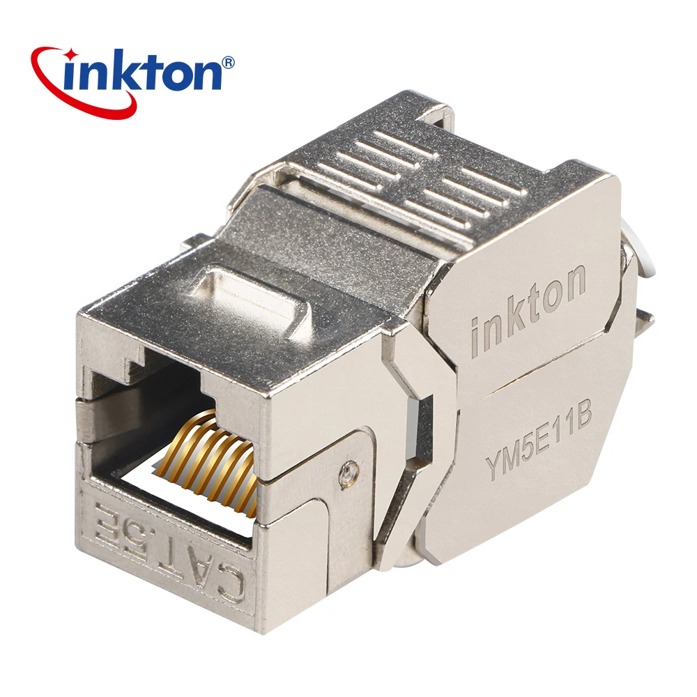 Inkton Cat5e Ethernet разъем FTP Keystone Jack RJ45 модульный кабель с головкой Щит сетевой для