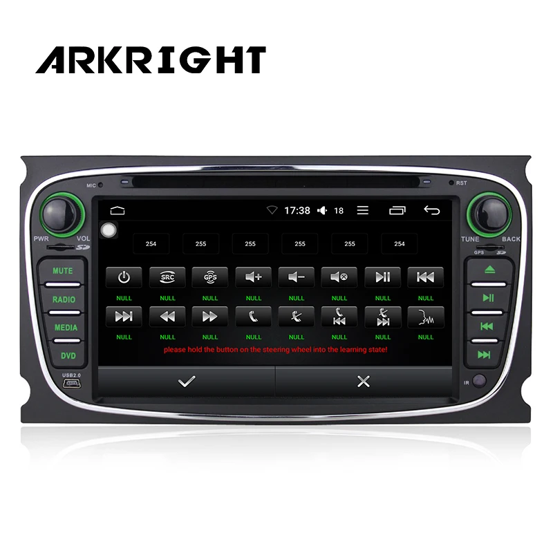Автомобильный радиоприемник Android 6 0 2 Din 7 дюймов Гб ОЗУ FM радио ТВ Bluetooth Wi Fi HD GPS