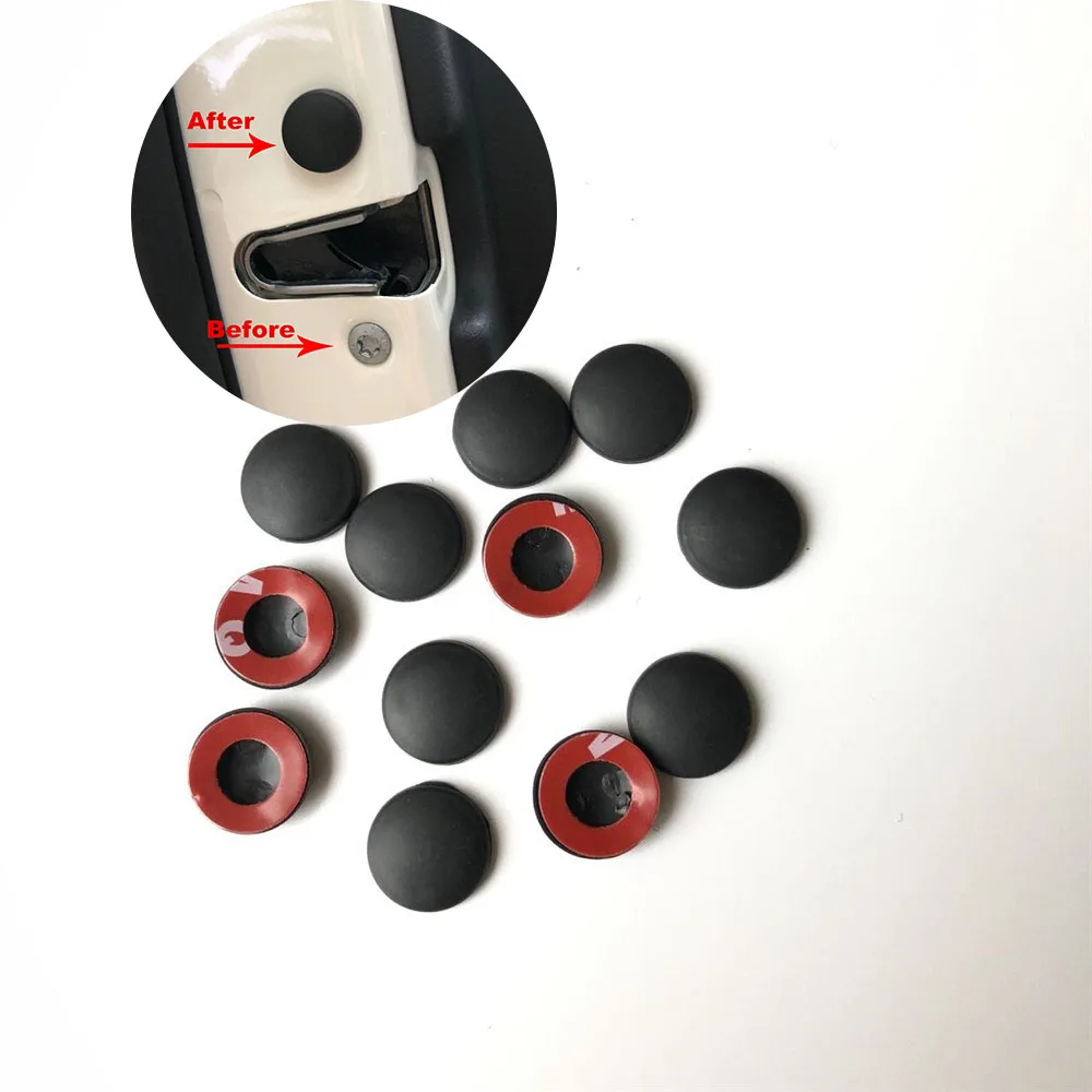 12 шт./компл. универсальная защитная наклейка на автомобильный дверной замок с