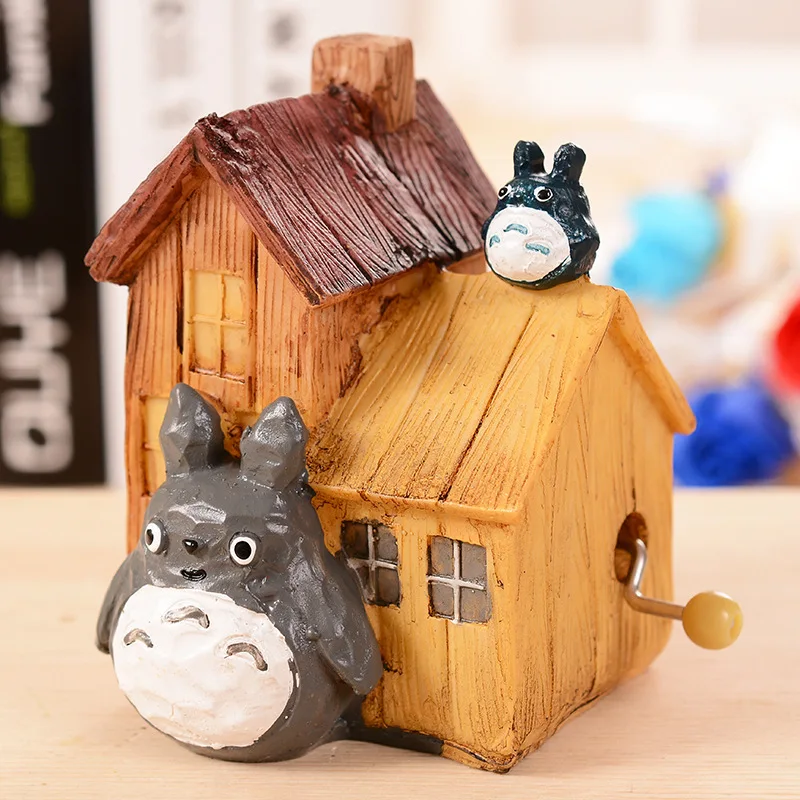 Новый деревянный музыкальный колокольчик Hayao Miyazaki Totoro музыкальная шкатулка