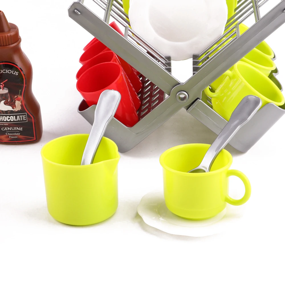 Детский игровой домик для кухни подставка посуды чайник комбинированная игрушка