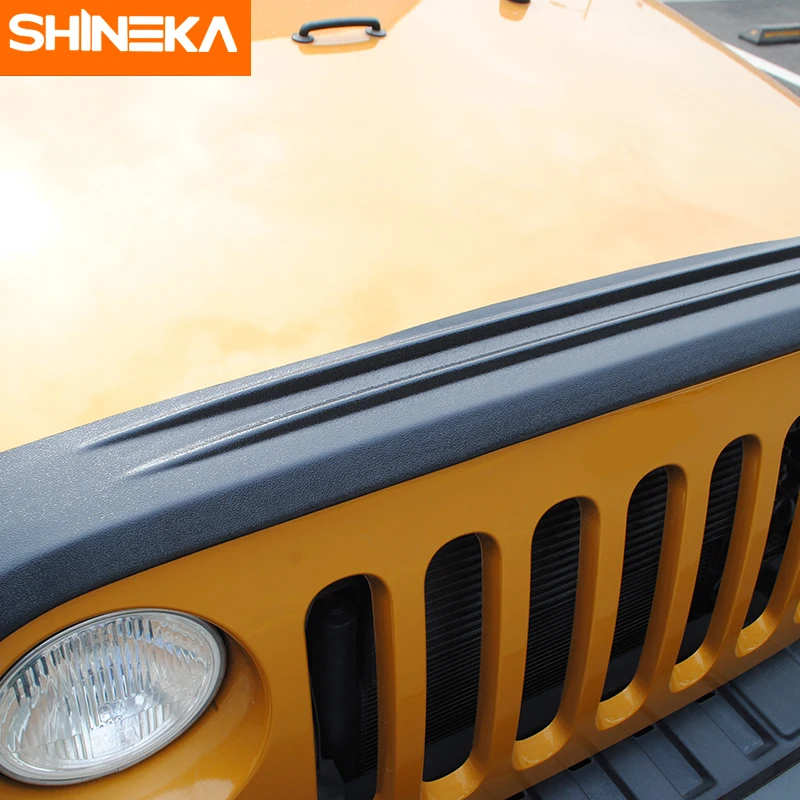 SHINEKA автомобильные Передние решетки крышка задний камень и баг дефлектор