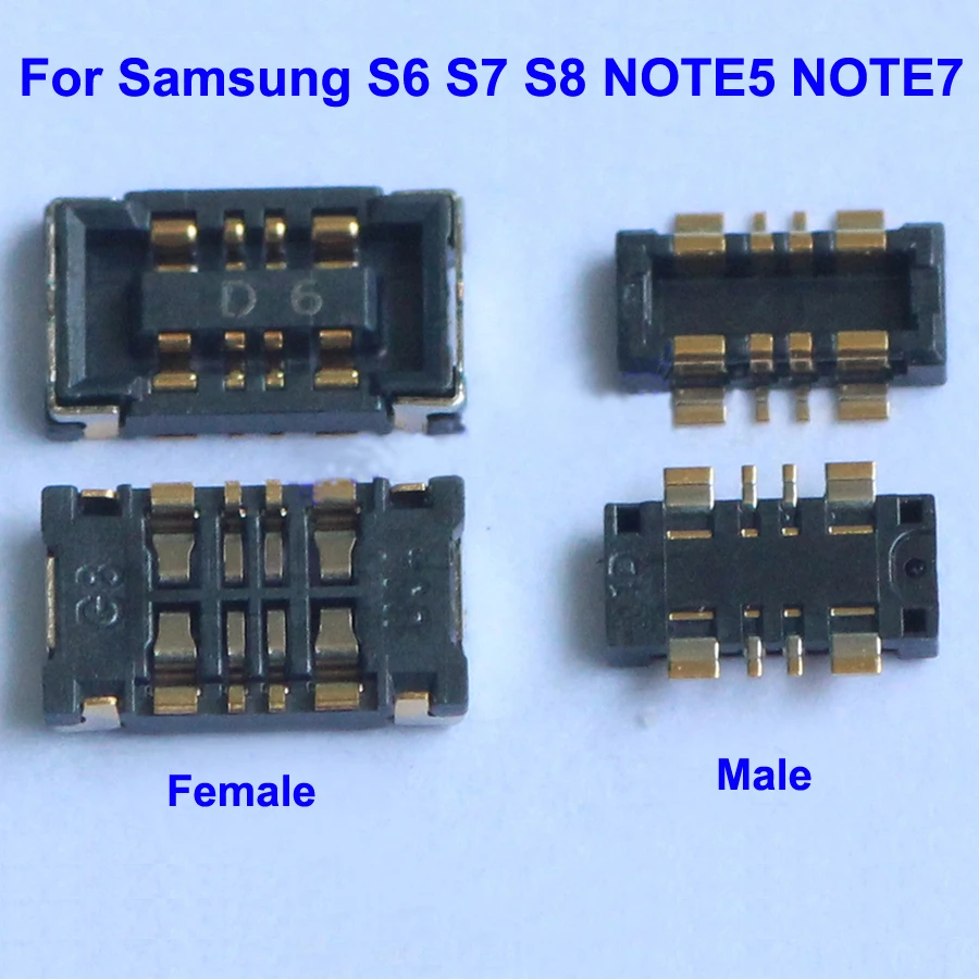 10 шт./лот внутренний FPC зажим для батареи контактный разъем Замена Samsung S6 S7 S8 NOTE5 NOTE7