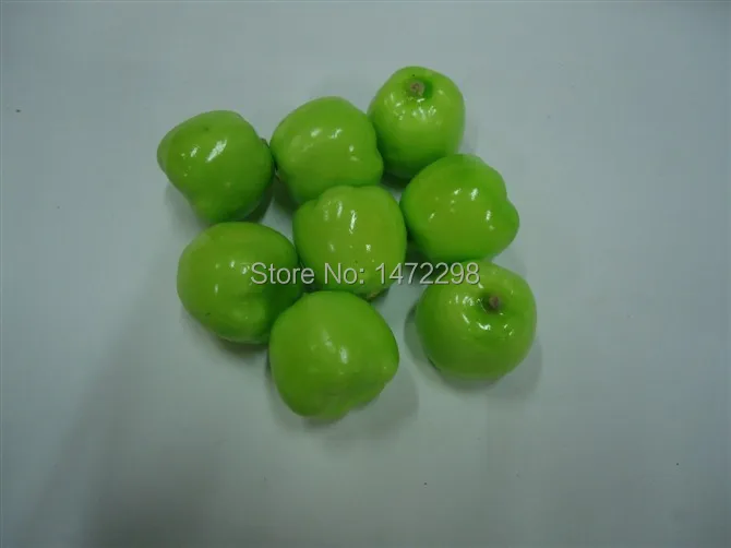 

30pcs Fake Little Green Apples Artificial Apple Fruit Faux Food House Kitchen Party Decor