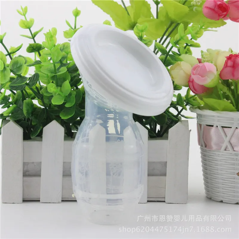 White breast pump Силиконовый Молокоотсос ручной молокоотсос для кормления грудного молока бутылочка сосание мощная детская соска молокоотсос аксессуары - Цвет: White breast pump