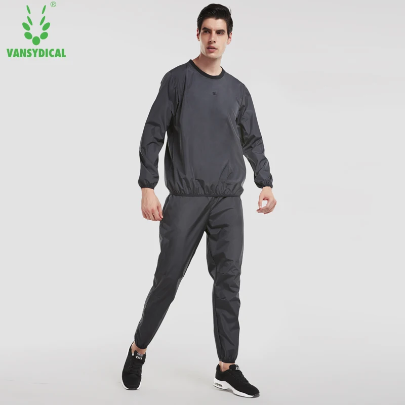 Для мужчин 2 шт. управлением наборы горячий пот Бодибилдинг костюмы с длинными