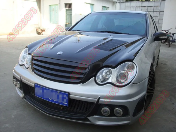 Подходит для Mercedes Benz C W203 C180 200 260 C32 01 07 решетка гриля из углеродного волокна|fit