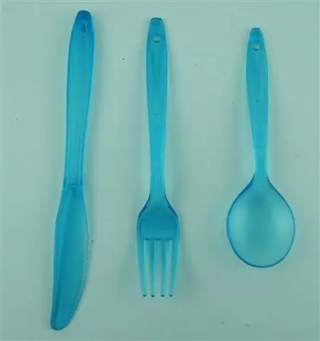 Одобрено FDA! Уличные ножи из поликарбоната вилка ложка столовая посуда трех